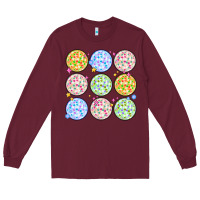 Burgundy disco balls Long Sleeve Tee - MaliasSmallBusiness