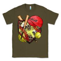Army Green softball home plate Classic Tee - Zillion Design Studio