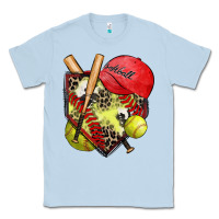 Dusty Blue softball home plate Classic Tee - Zillion Design Studio