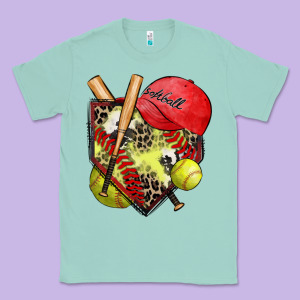 Softball Home Plate Classic Tee Designed By Zillion Design Studio