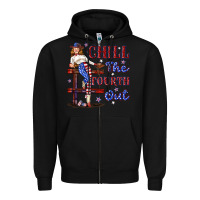 Black chill the fourth out 4th july Zipper Hoodie - texasbilliewilder