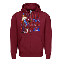 Burgundy chill the fourth out 4th july Zipper Hoodie - texasbilliewilder