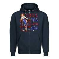 Navy chill the fourth out 4th july Zipper Hoodie - texasbilliewilder