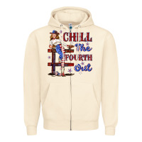 Sandshell chill the fourth out 4th july Zipper Hoodie - texasbilliewilder