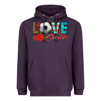 Plum love soccer Heavyweight Hoodie - HRA Design Shop