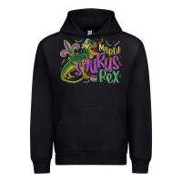 Black mardi saurus rex mardi gras Urban Hoodie - MaliasSmallBusiness