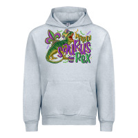 Heather Grey mardi saurus rex mardi gras Urban Hoodie - MaliasSmallBusiness