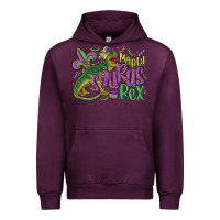 Mauve Wine mardi saurus rex mardi gras Urban Hoodie - MaliasSmallBusiness