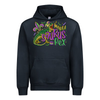 Navy mardi saurus rex mardi gras Urban Hoodie - MaliasSmallBusiness