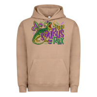 Pigment Burro mardi saurus rex mardi gras Urban Hoodie - MaliasSmallBusiness