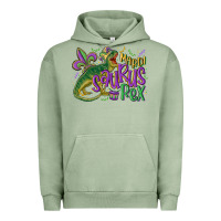 Pigment Oil Green mardi saurus rex mardi gras Urban Hoodie - MaliasSmallBusiness