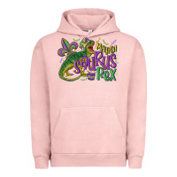 Pigment Salmon mardi saurus rex mardi gras Urban Hoodie - MaliasSmallBusiness