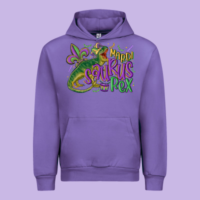 Mardi Saurus Rex Mardi Gras Urban Hoodie Designed By Maliassmallbusiness