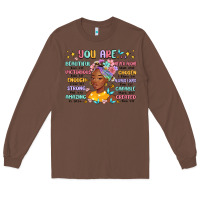 Chestnut you are beautiful victorious enough strong Long Sleeve Tee - MaliasSmallBusiness