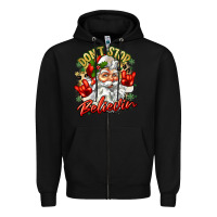Black dont stop believin Zipper Hoodie - Zillion Design Studio