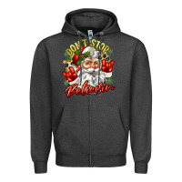 Charcoal Heather dont stop believin Zipper Hoodie - Zillion Design Studio