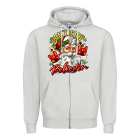 Dove Grey dont stop believin Zipper Hoodie - Zillion Design Studio