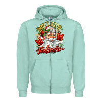 Seafoam dont stop believin Zipper Hoodie - Zillion Design Studio