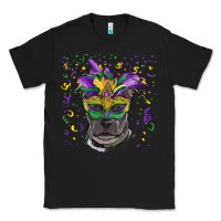 Black mardi gras  mask pitbull Classic Tee - RanaPortraitStore