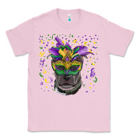 Bubblegum Pink mardi gras  mask pitbull Classic Tee - RanaPortraitStore
