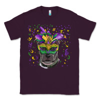 Plum mardi gras  mask pitbull Classic Tee - RanaPortraitStore