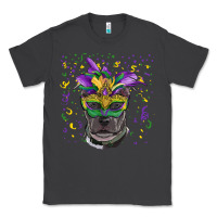 Smoke mardi gras  mask pitbull Classic Tee - RanaPortraitStore