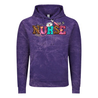 Cloud Purple nurse with nurse element Vintage Hoodie - AdoDesignShop
