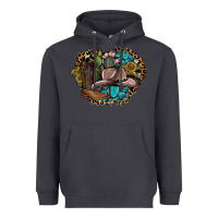 Smoke western design Heavyweight Hoodie - SublimationCraftShop