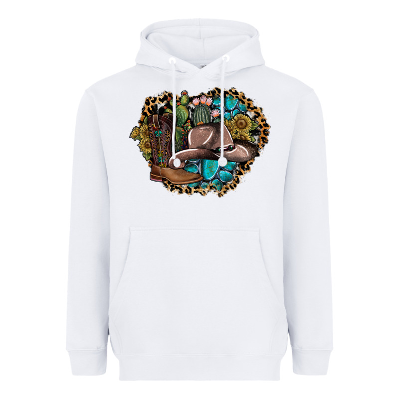 Western Design Heavyweight Hoodie by SublimationCraftShop | Teevron