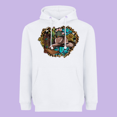 Western Design Heavyweight Hoodie Designed By Sublimationcraftshop