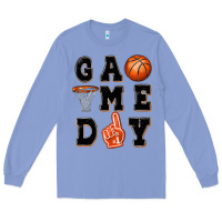 Colony Blue basketball game day Long Sleeve Tee - MaliasSmallBusiness