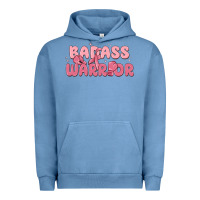 Pigment Pebble Blue badass warrior Urban Hoodie - MaliasSmallBusiness