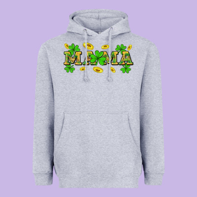 St. Patricks Day Mama Heavyweight Hoodie Designed By Neo Western