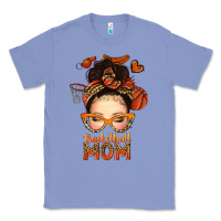 Colony Blue basketball messy bun mom Classic Tee - texasbilliewilder