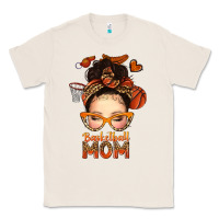 Natural basketball messy bun mom Classic Tee - texasbilliewilder