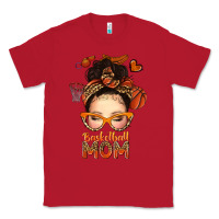 Red basketball messy bun mom Classic Tee - texasbilliewilder