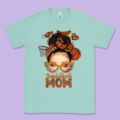 Basketball Messy Bun Mom Classic Tee Designed By Texasbilliewilder