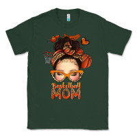 Sports Green basketball messy bun mom Classic Tee - texasbilliewilder