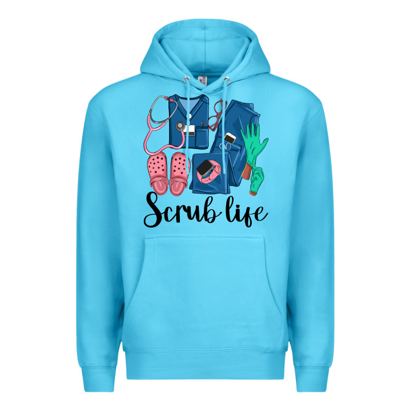Scrub Life Nurse Premium Hoodie by LillyAllenDesigns | Teevron