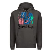 Smoke Scrub Life Nurse Premium Hoodie - LillyAllenDesigns