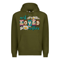Army Green most loved mother Premium Hoodie - AdoDesignShop