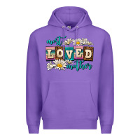 Purple most loved mother Premium Hoodie - AdoDesignShop