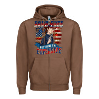 Chestnut born free but now im expensive Zipper Hoodie - texasbilliewilder