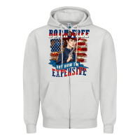 Dove Grey born free but now im expensive Zipper Hoodie - texasbilliewilder