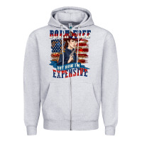 Heather Grey born free but now im expensive Zipper Hoodie - texasbilliewilder