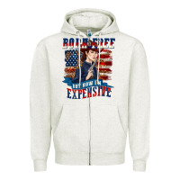 Oatmeal Heather born free but now im expensive Zipper Hoodie - texasbilliewilder