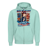 Seafoam born free but now im expensive Zipper Hoodie - texasbilliewilder