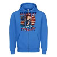 True Royal born free but now im expensive Zipper Hoodie - texasbilliewilder