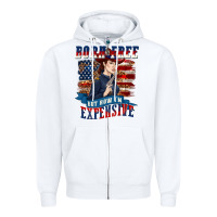 White born free but now im expensive Zipper Hoodie - texasbilliewilder