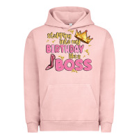 Pigment Salmon birthday boss Urban Hoodie - MaliasSmallBusiness